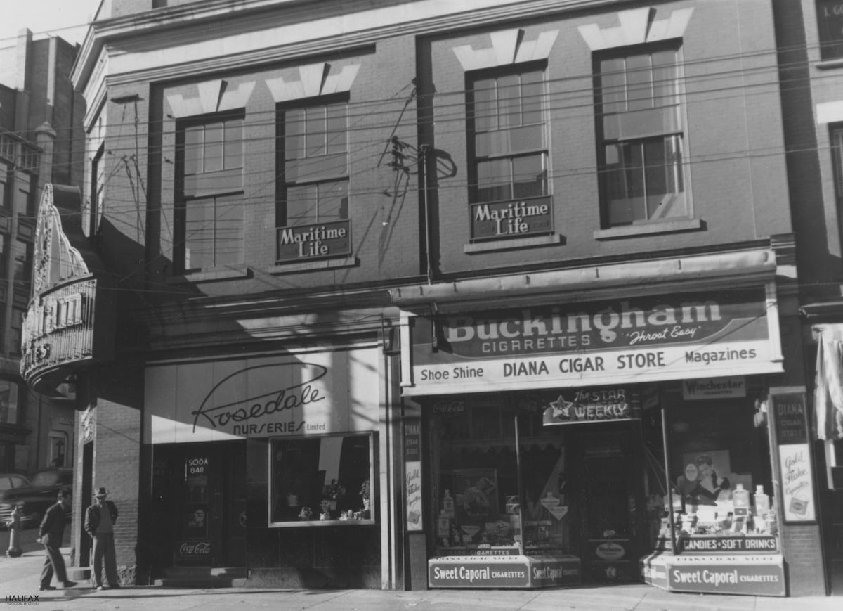1959 - Diana Cigar Store on Barrington Street in Halifax-Halifax Municipal Archives-CR2.08