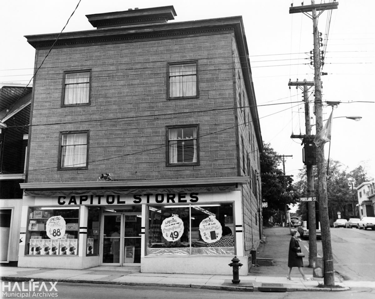 1967 - 127 Portland St., Capitol Stores- Storefront image from Halifax Municipal Archives-101-80C-2-8-N-69