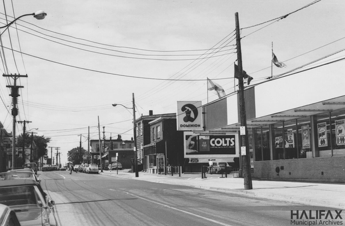 1970 - Dominion grocery store - Agricola Street Shopping Centre-Halifax Municipal Archives-102-105-3-SC1-10