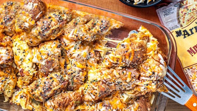 Recipe for Cheesy Croissant Casserole