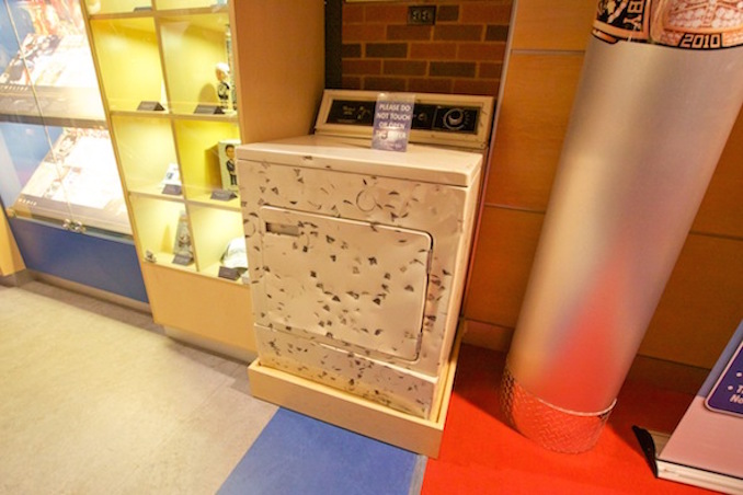 Sidney Crosby's mom's home dryer at the Nova Scotia Sport Hall of Fame