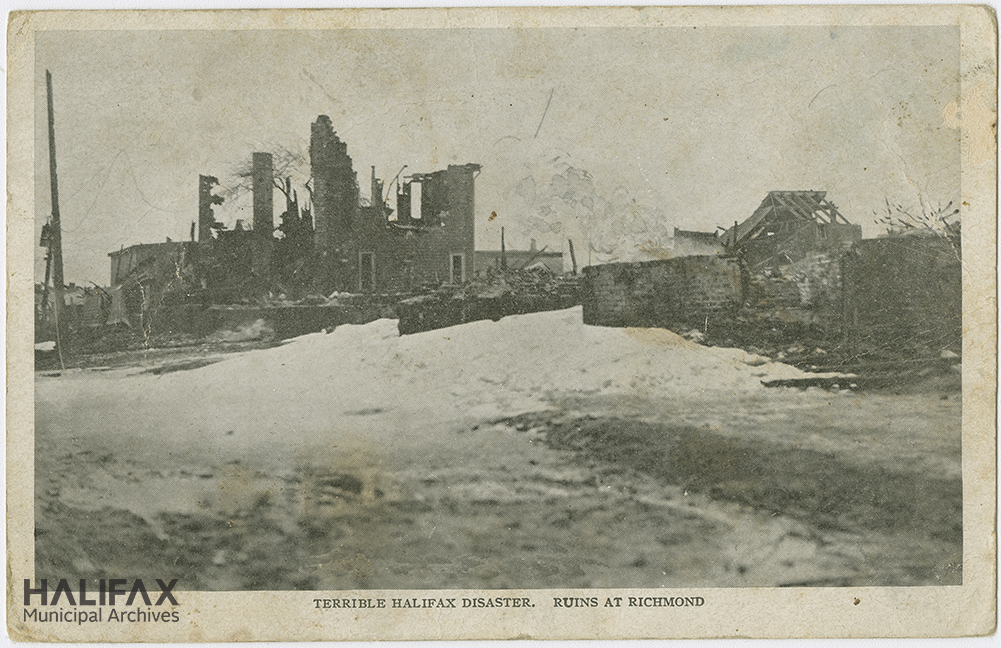 1918-Terrible Halifax Disaster. Ruins at Richmond-Halifax Municipal Archives (HMA) CR6-082